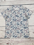 Grey Camouflage Polo