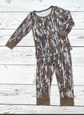 Dark Camouflage Pajama Loungewear Set