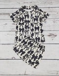 Black Bow Pajama Set