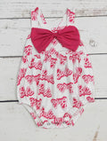 Pink White Barbie Romper Babies Toddlers